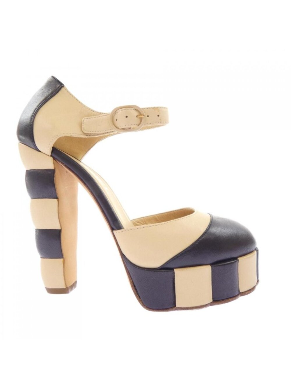Chanel Pumps Heel Beige